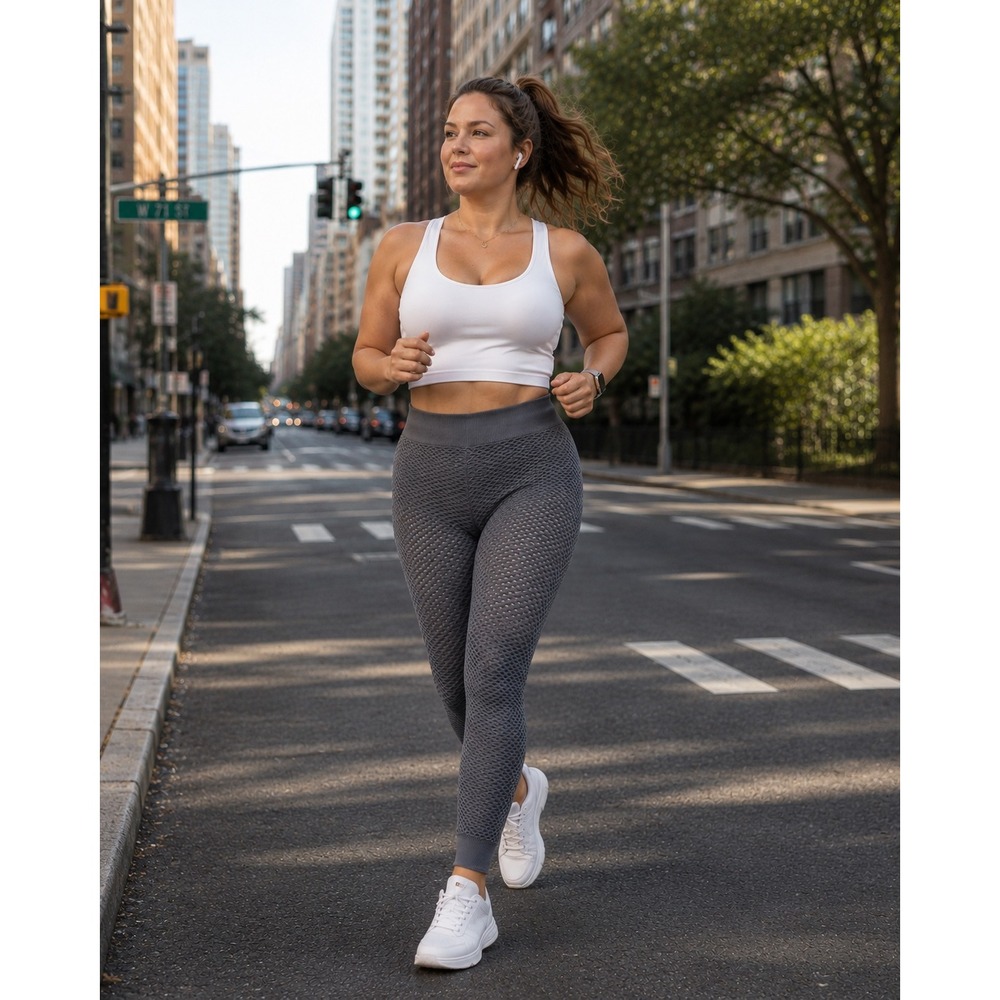 SKIMS Perforated‎ Seamless Leggings NEW Steel Gray Women's XL (Fits M to XL)